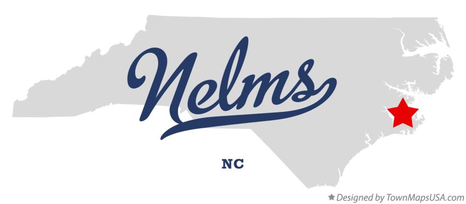 Map of Nelms North Carolina NC