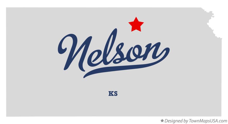 Map of Nelson Kansas KS
