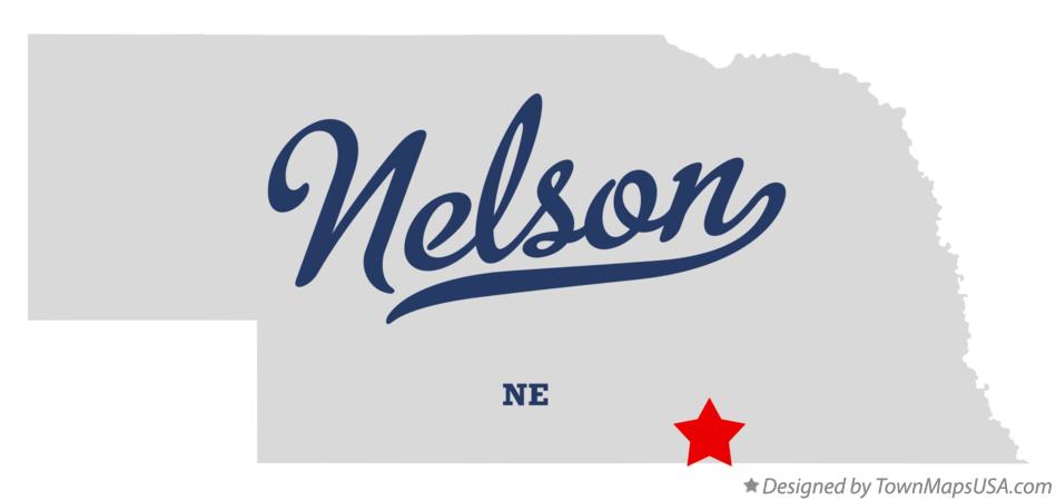 Map of Nelson Nebraska NE
