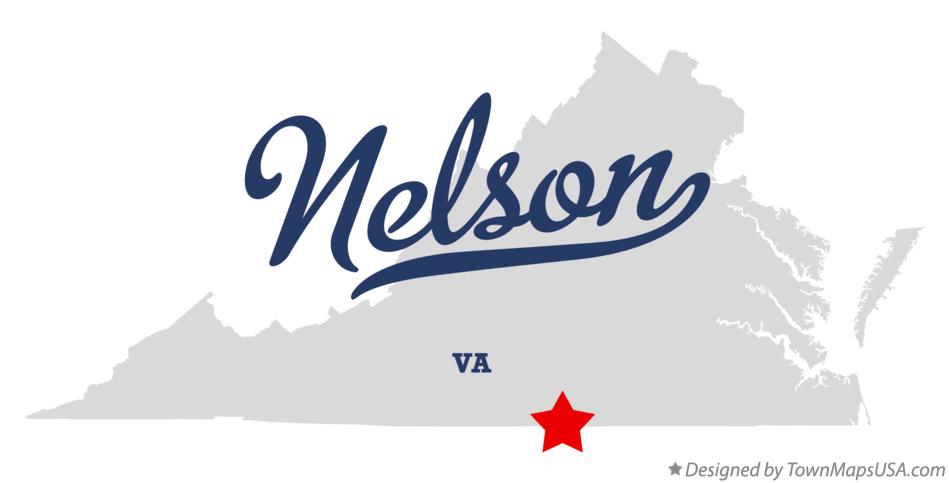 Map of Nelson Virginia VA