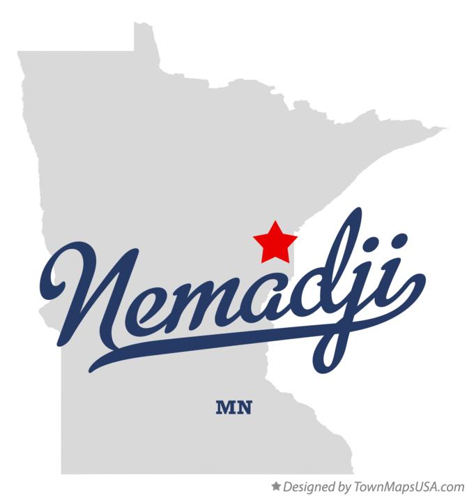 Map of Nemadji Minnesota MN