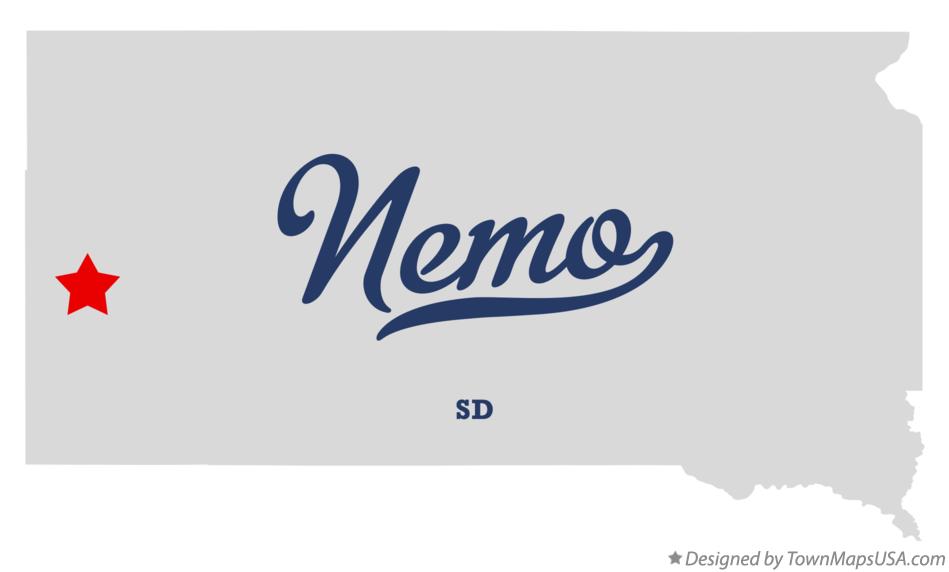 Map of Nemo South Dakota SD