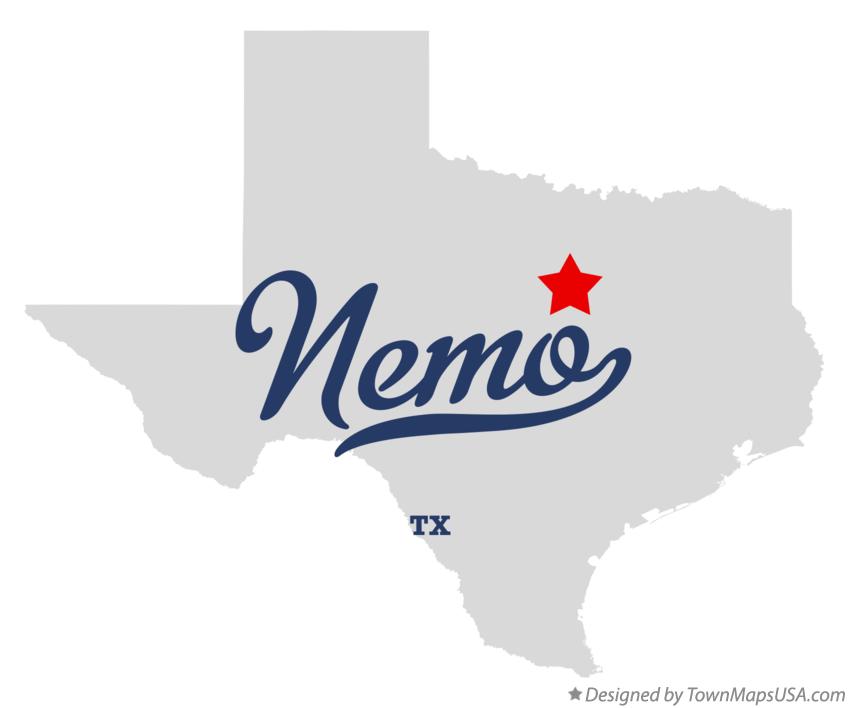 Map of Nemo Texas TX