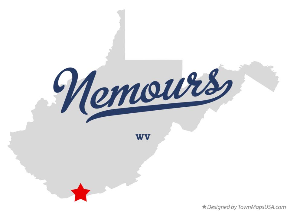 Map of Nemours West Virginia WV