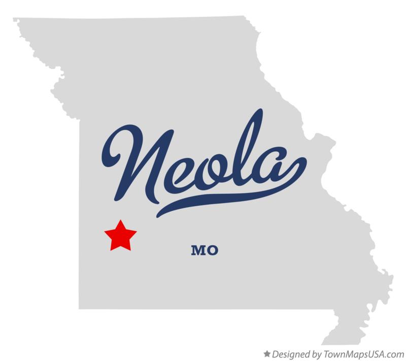 Map of Neola Missouri MO