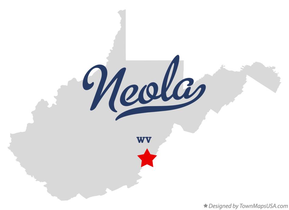 Map of Neola West Virginia WV