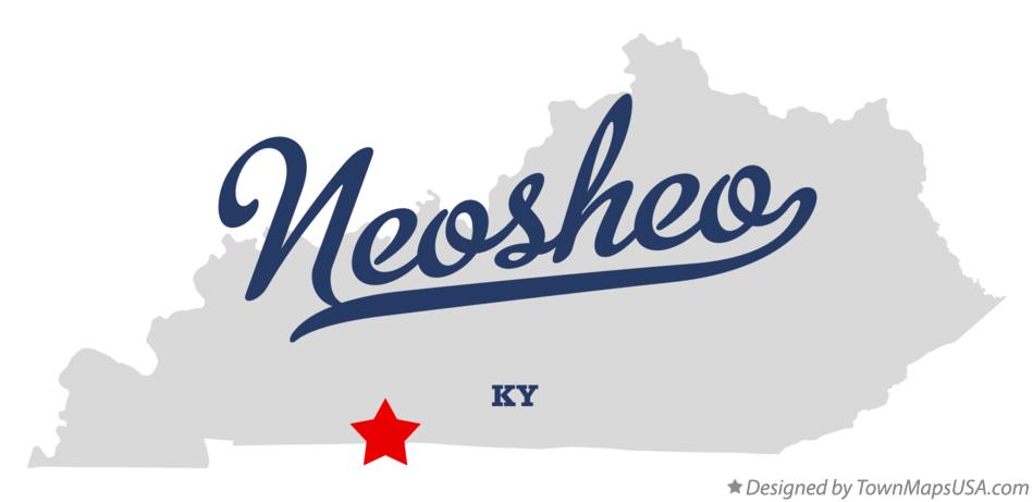 Map of Neosheo Kentucky KY