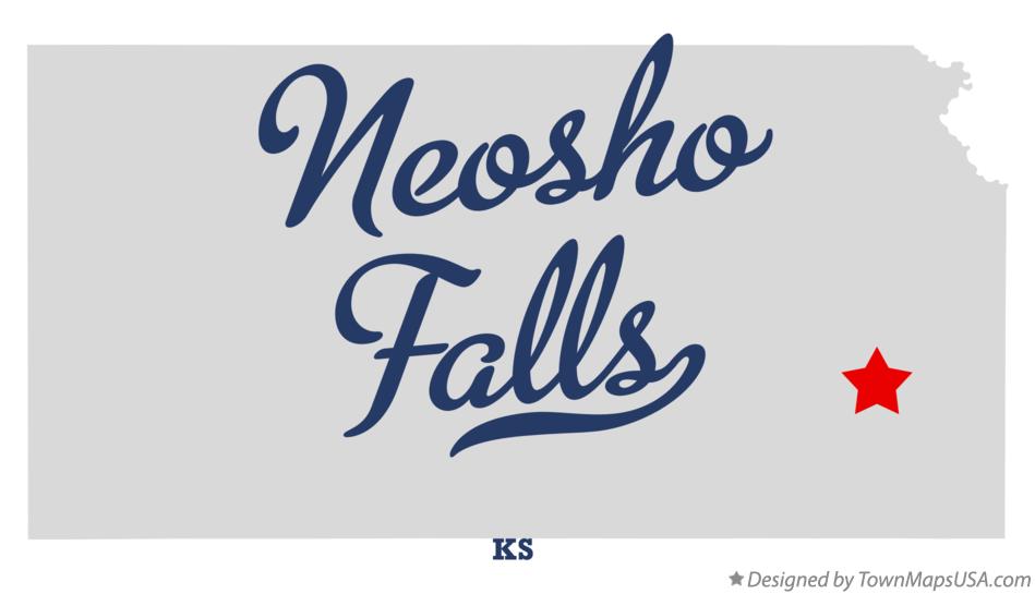 Map of Neosho Falls Kansas KS