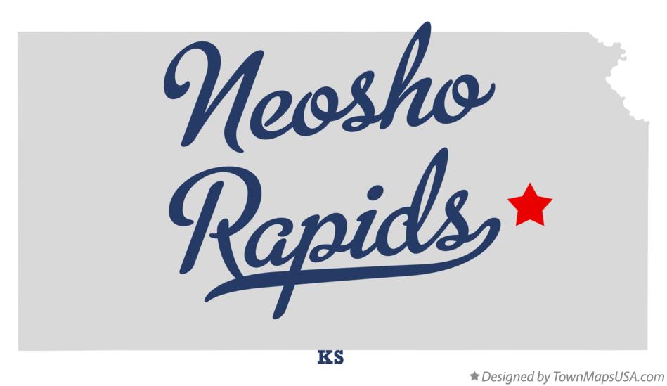 Map of Neosho Rapids Kansas KS