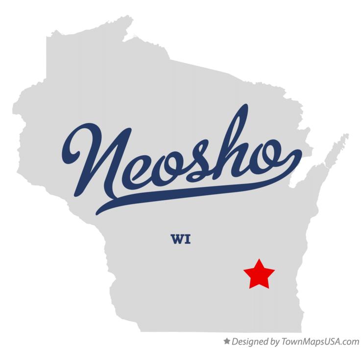 Map of Neosho Wisconsin WI