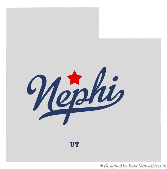 Map of Nephi Utah UT