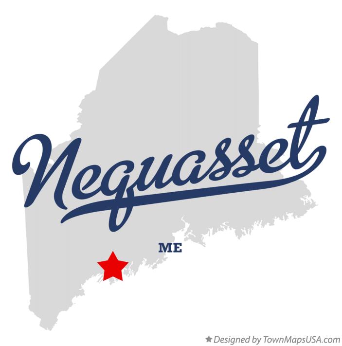 Map of Nequasset Maine ME
