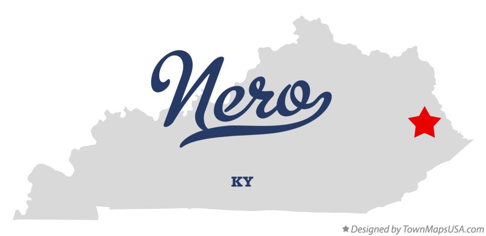 Map of Nero Kentucky KY