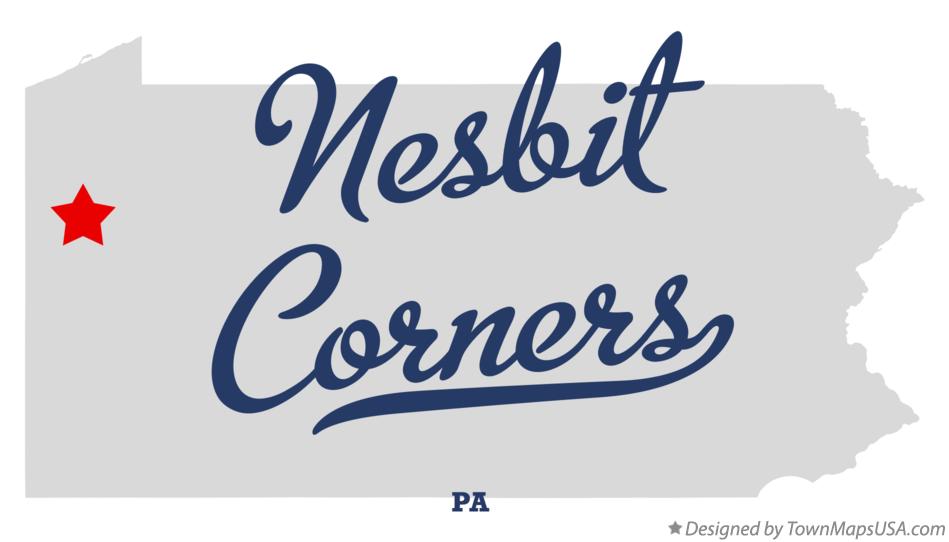 Map of Nesbit Corners Pennsylvania PA
