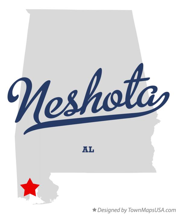 Map of Neshota Alabama AL