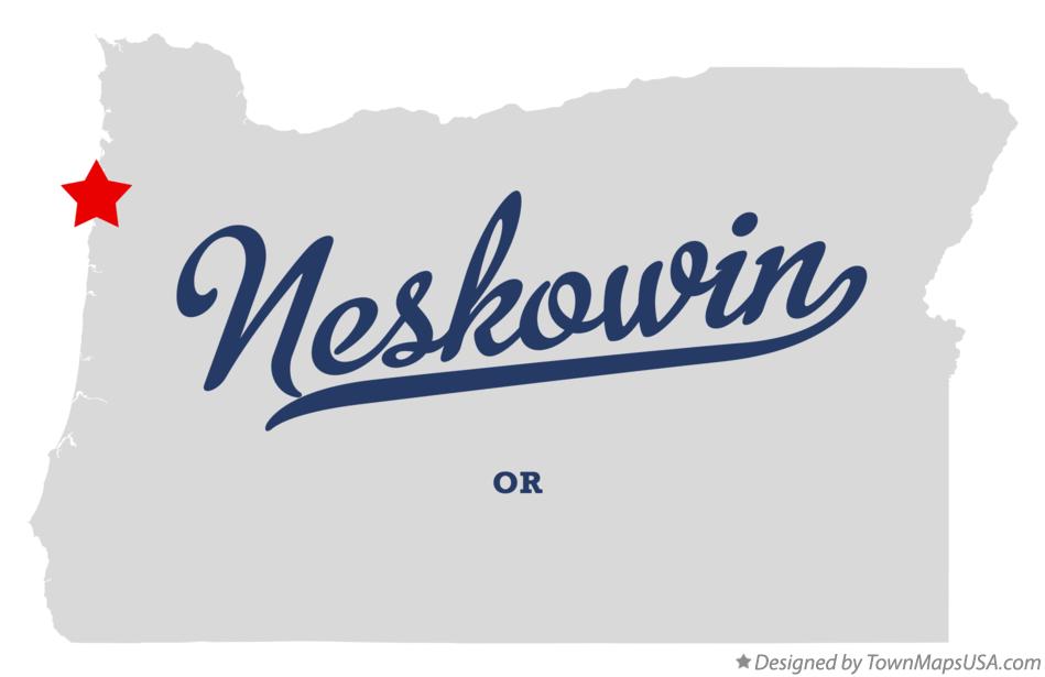 Map of Neskowin Oregon OR