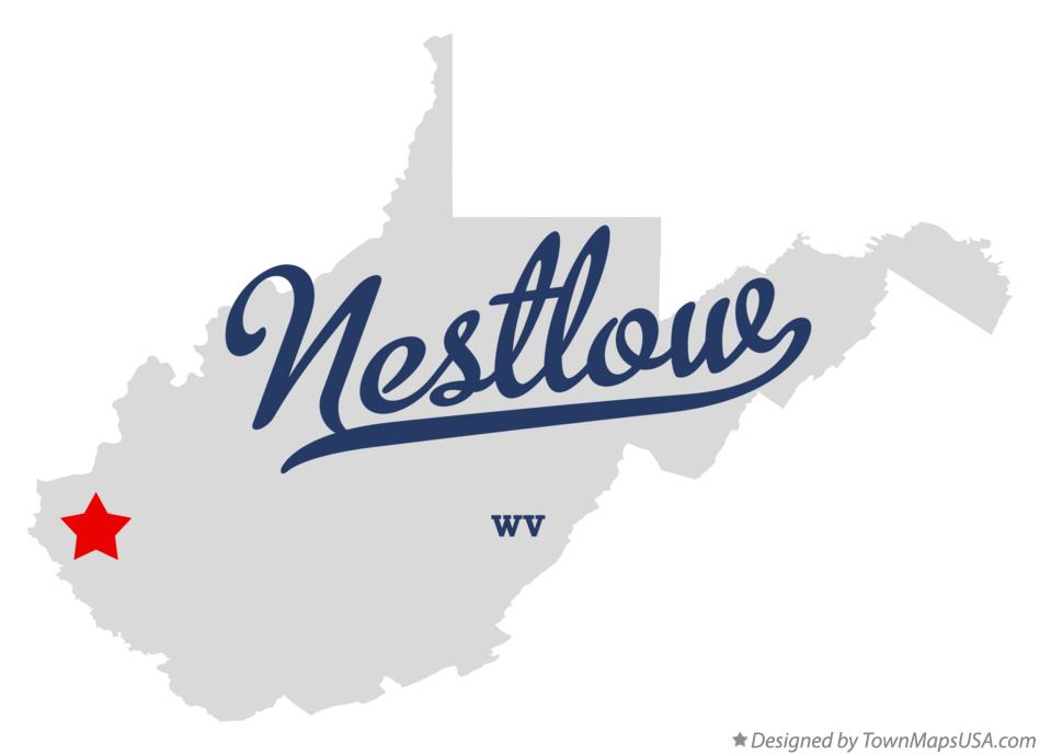 Map of Nestlow West Virginia WV