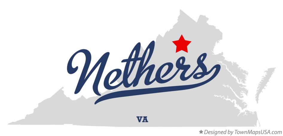 Map of Nethers Virginia VA