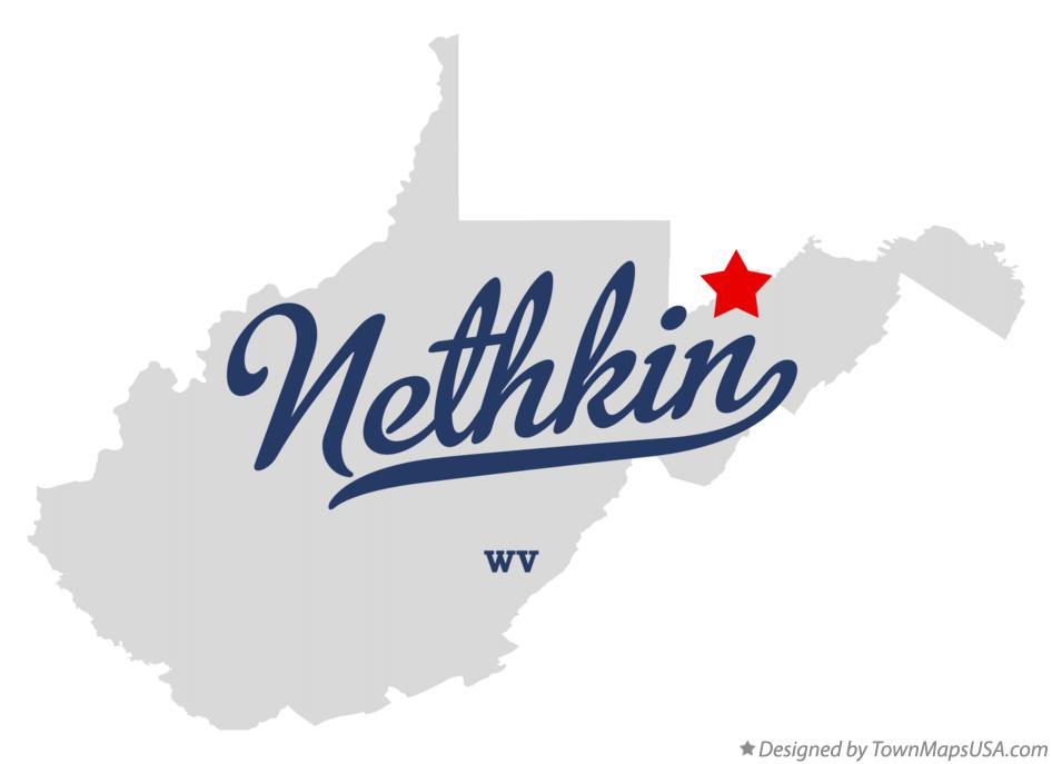 Map of Nethkin West Virginia WV