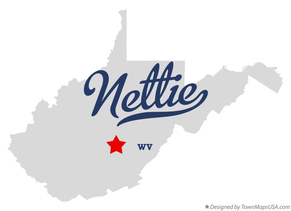 Map of Nettie West Virginia WV