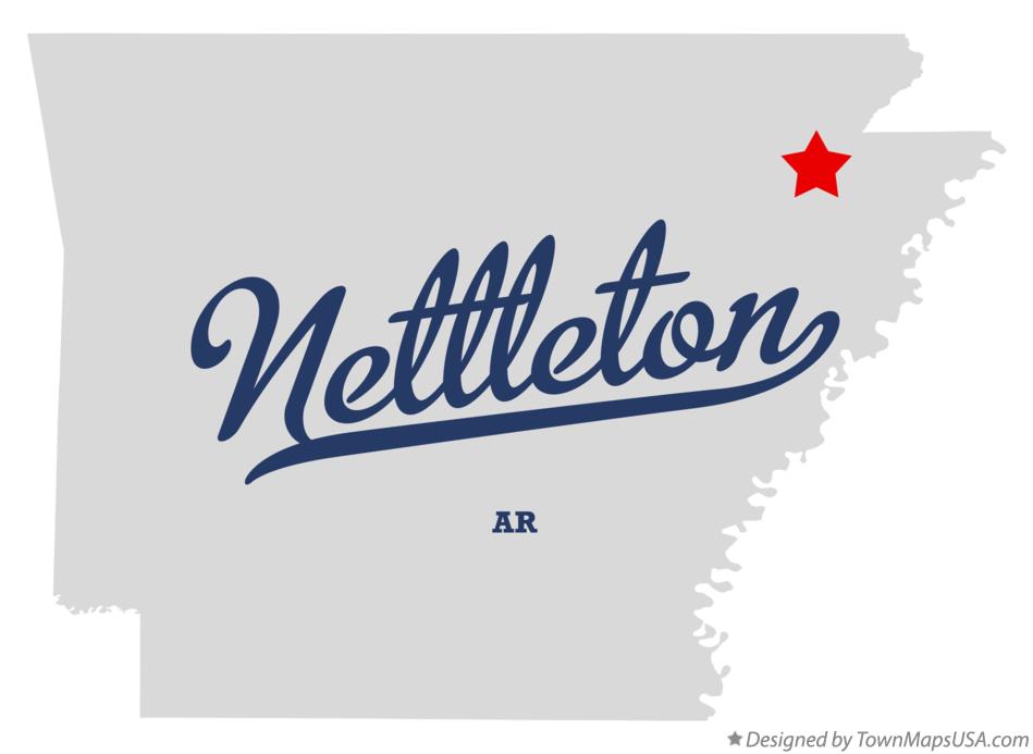 Map of Nettleton Arkansas AR