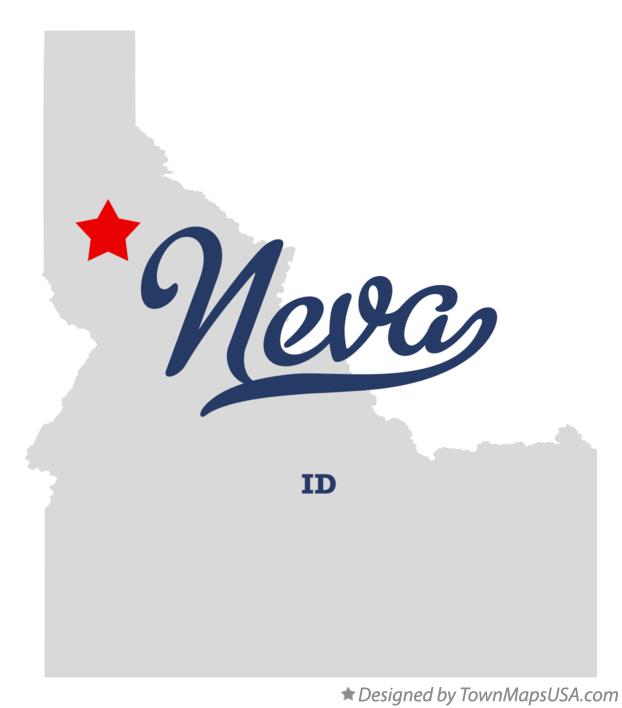 Map of Neva Idaho ID