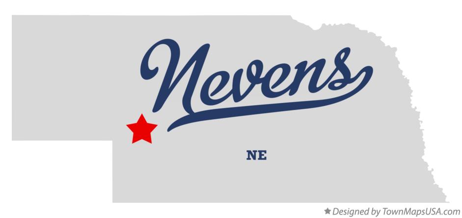 Map of Nevens Nebraska NE