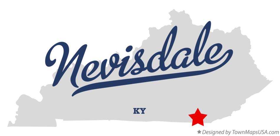 Map of Nevisdale Kentucky KY