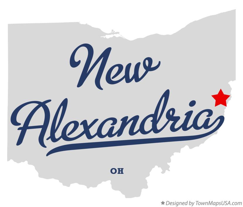 Map of New Alexandria Ohio OH