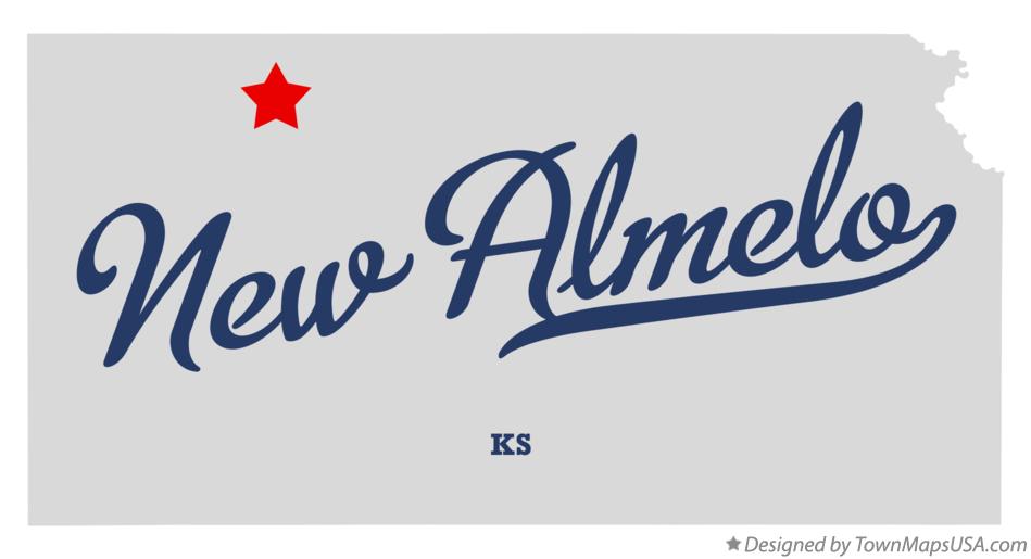 Map of New Almelo Kansas KS