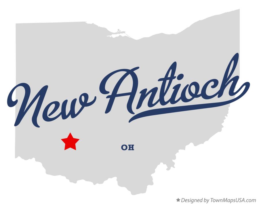 Map of New Antioch Ohio OH