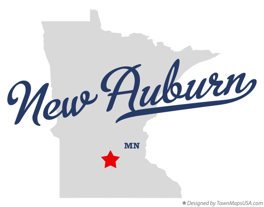 Map of New Auburn Minnesota MN