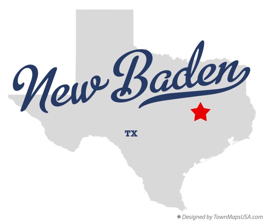 Map of New Baden Texas TX