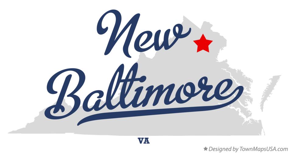 Map of New Baltimore Virginia VA