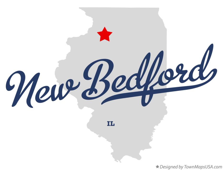 Map of New Bedford Illinois IL