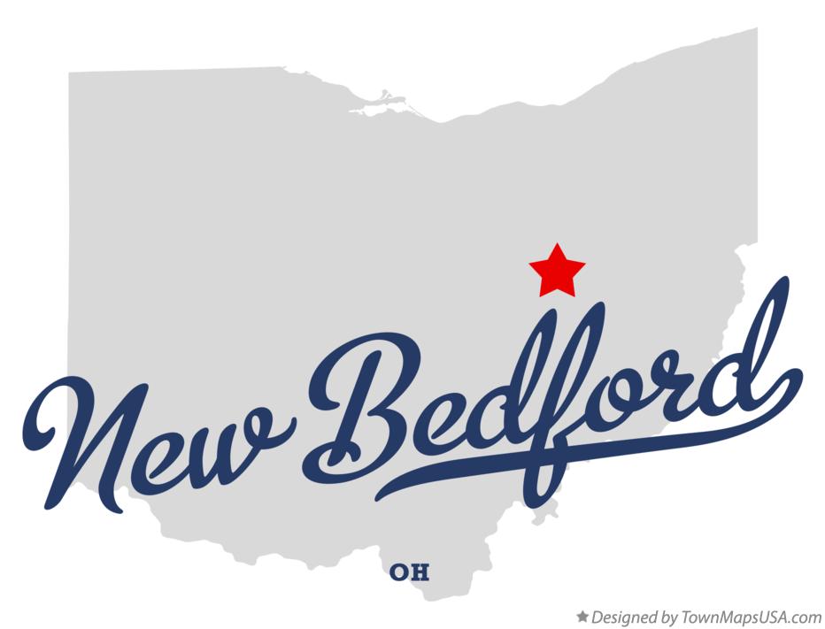 Map of New Bedford Ohio OH