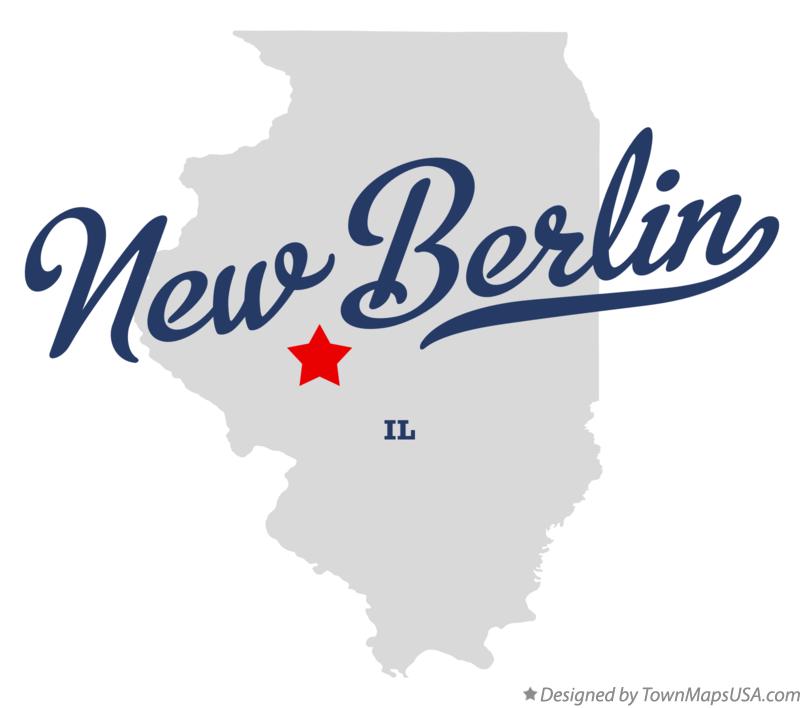 Map of New Berlin Illinois IL