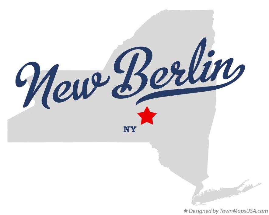 Map of New Berlin New York NY