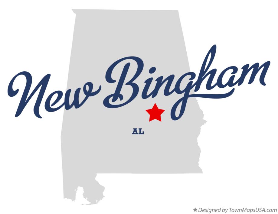 Map of New Bingham Alabama AL