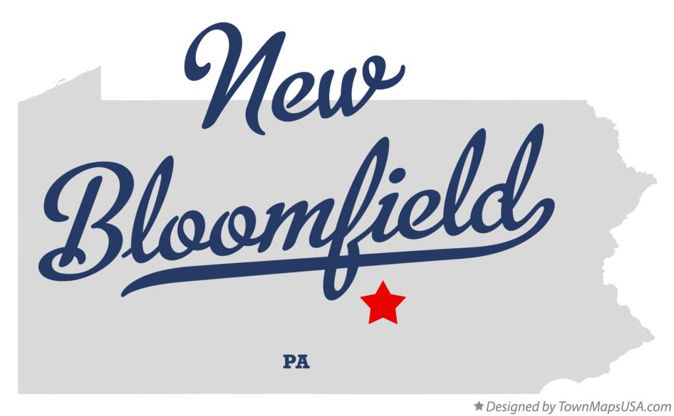 Map of New Bloomfield Pennsylvania PA