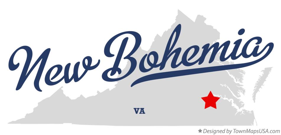Map of New Bohemia Virginia VA