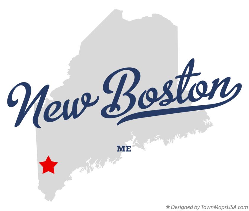 Map of New Boston Maine ME