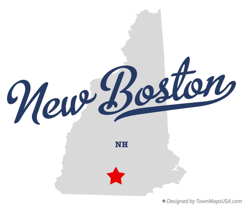 Map of New Boston New Hampshire NH