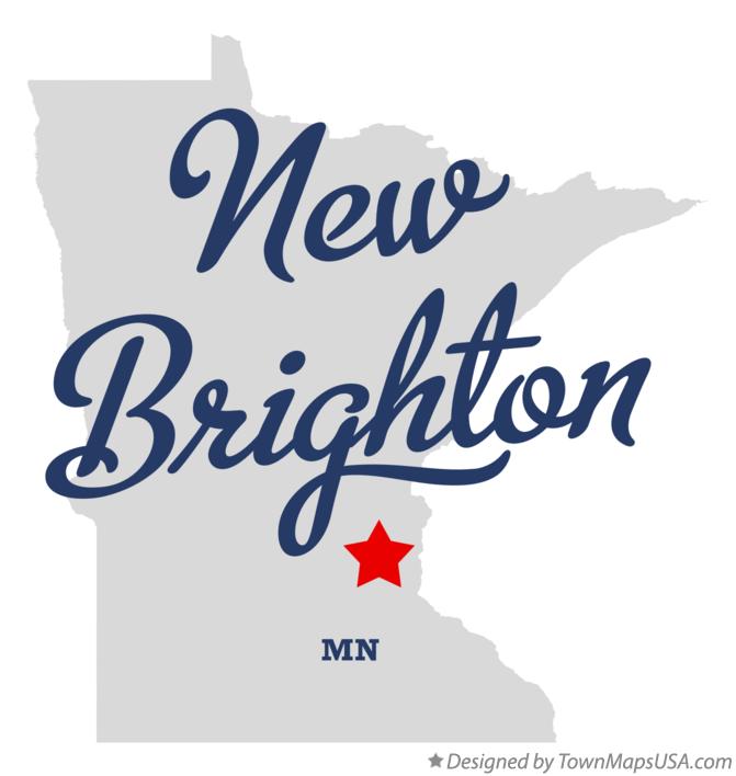 Map of New Brighton Minnesota MN
