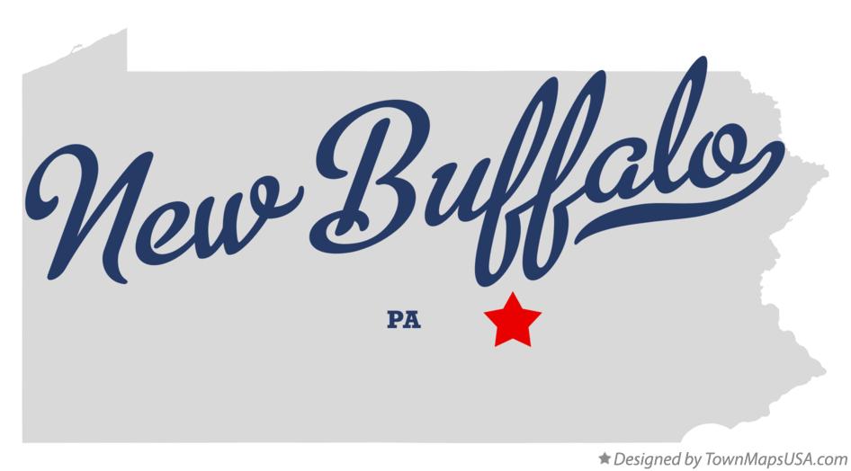 Map of New Buffalo Pennsylvania PA