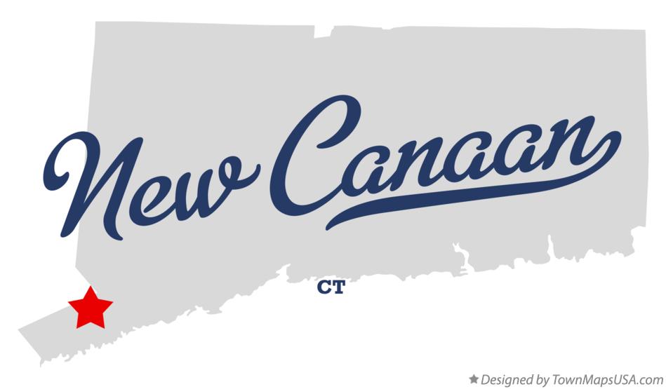 Map of New Canaan Connecticut CT