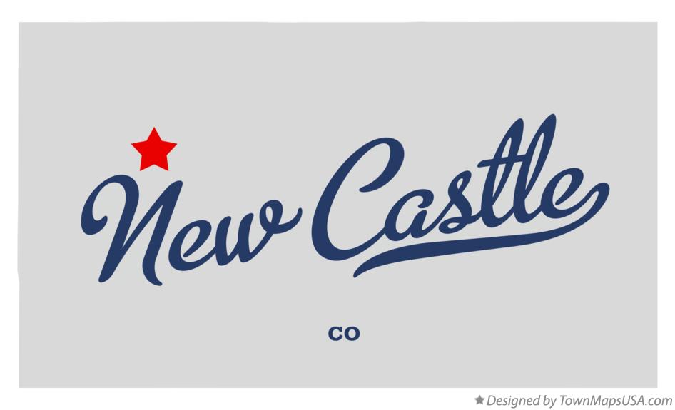 Map of New Castle Colorado CO