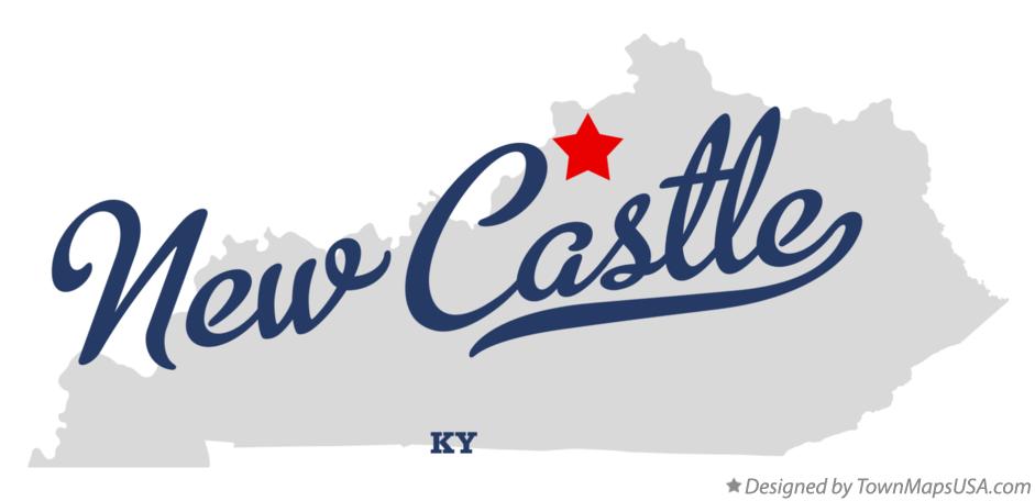 Map of New Castle Kentucky KY