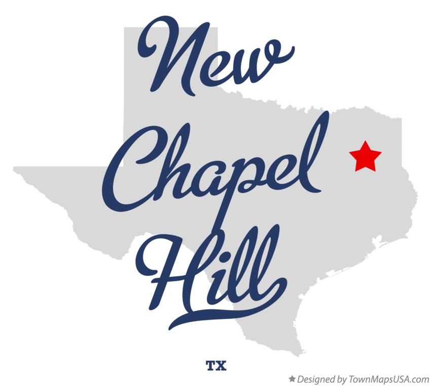 Map of New Chapel Hill Texas TX