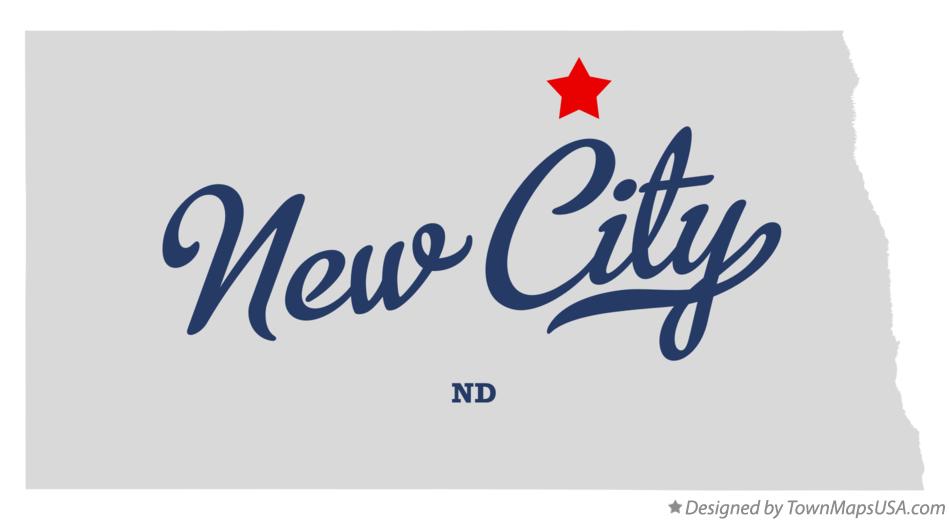 Map of New City North Dakota ND